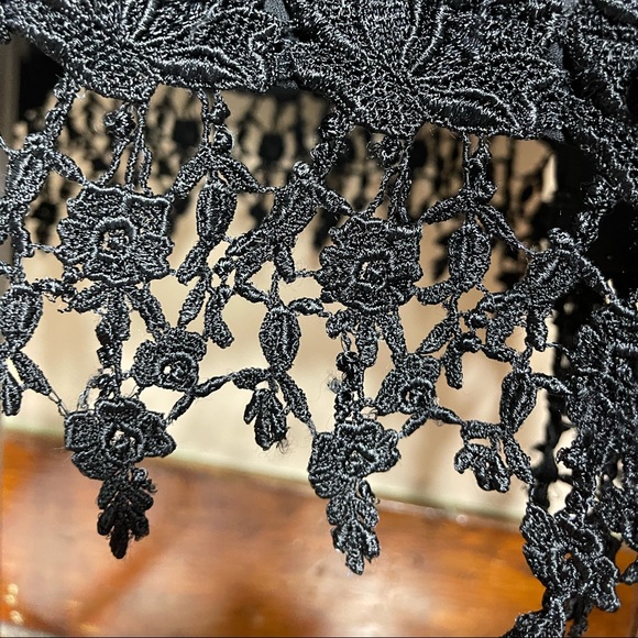 Black Lace Slip Sheer Dress - Picture 4 of 7